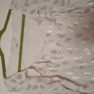 Michael Kors Cream and gold paisley MK blouse